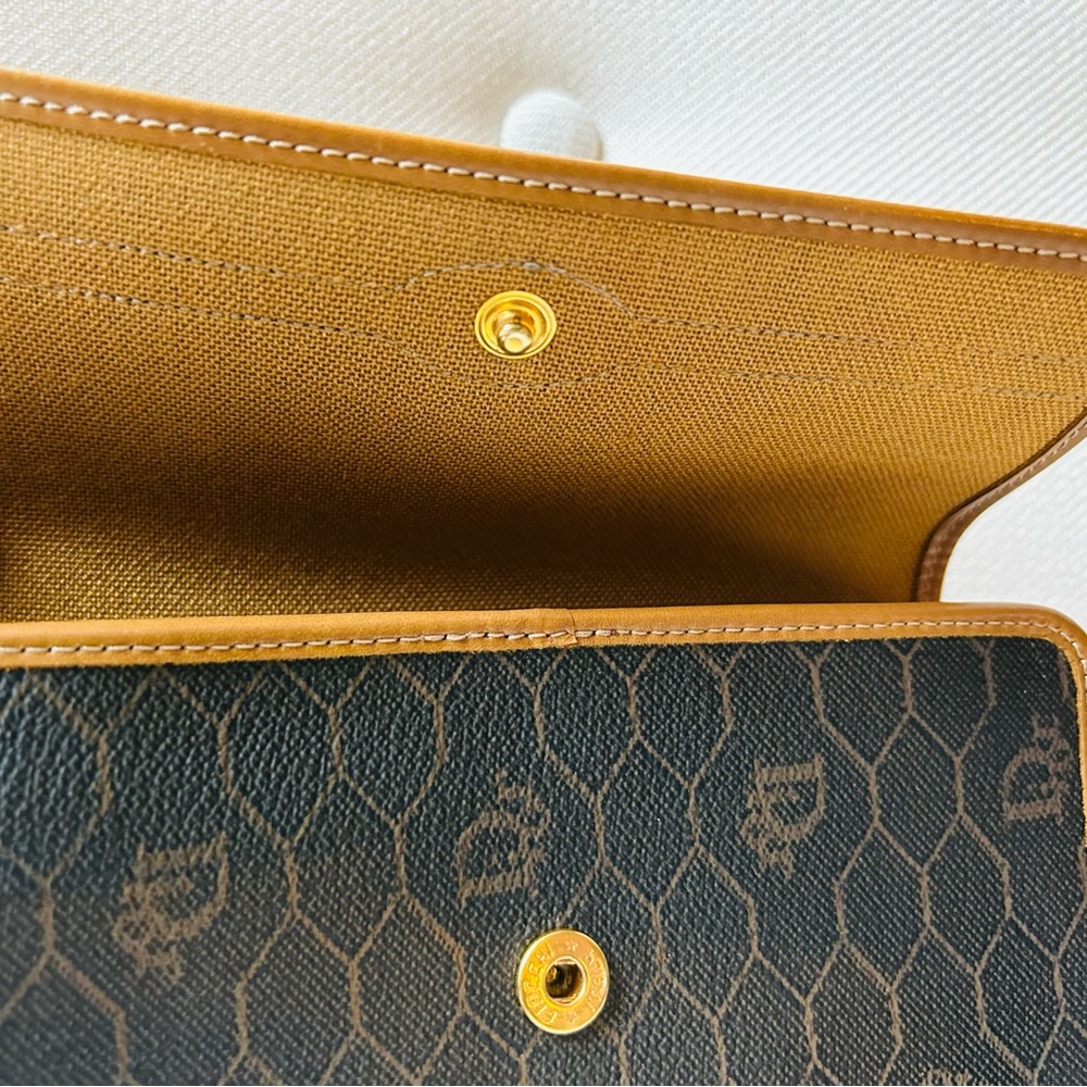 Vintage Christian Dior logo canvas clutch, never used! - Picture 7 of 10